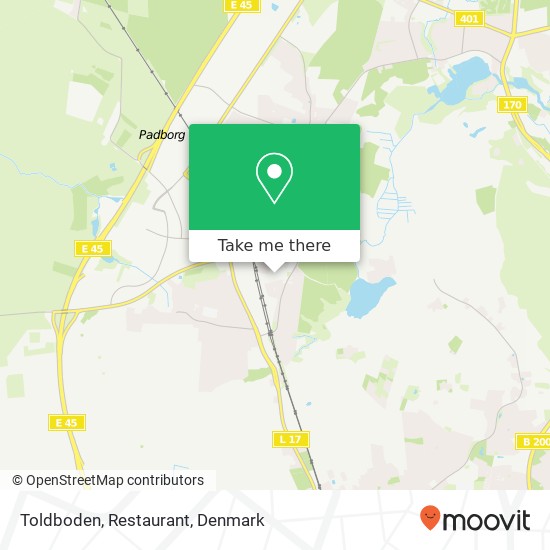 Toldboden, Restaurant map