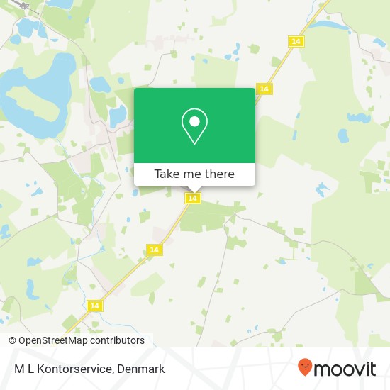 M L Kontorservice map