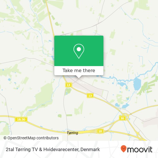 2tal Tørring TV & Hvidevarecenter map