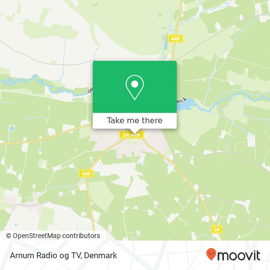 Arnum Radio og TV map