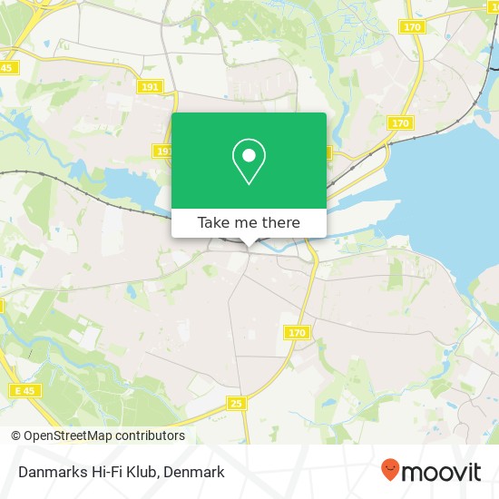 Danmarks Hi-Fi Klub map