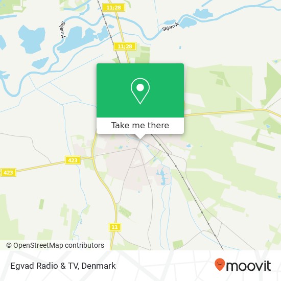 Egvad Radio & TV map