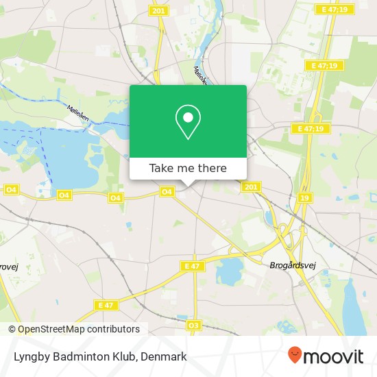 Lyngby Badminton Klub map