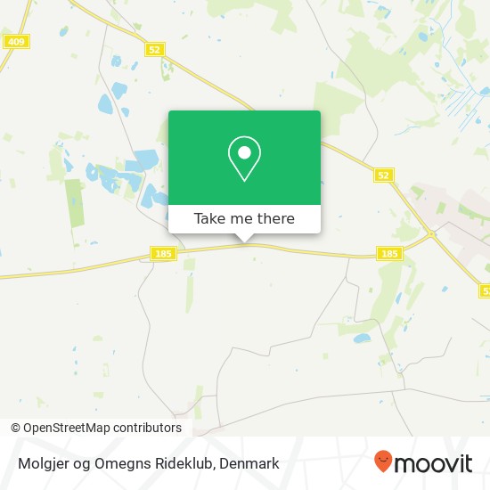 Molgjer og Omegns Rideklub map