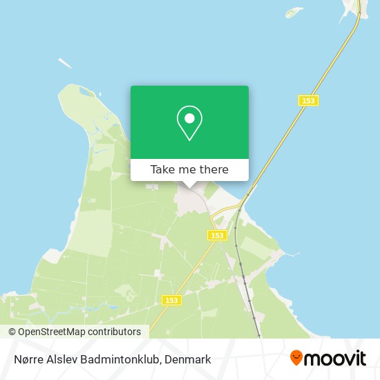 Nørre Alslev Badmintonklub map