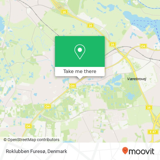 Roklubben Furesø map
