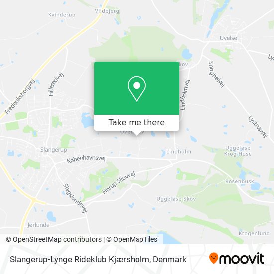 Slangerup-Lynge Rideklub Kjærsholm map