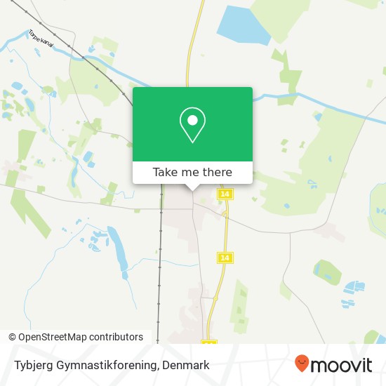 Tybjerg Gymnastikforening map