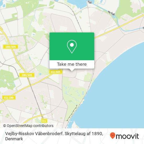 Vejlby-Risskov Våbenbroderf. Skyttelaug af 1890 map