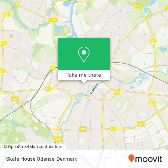 Skate House Odense map