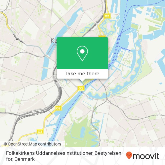 Folkekirkens Uddannelsesinstitutioner, Bestyrelsen for map