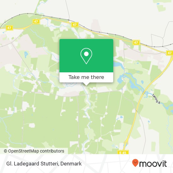 Gl. Ladegaard Stutteri map