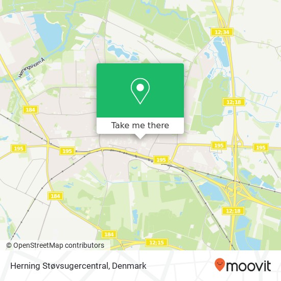 Herning Støvsugercentral map