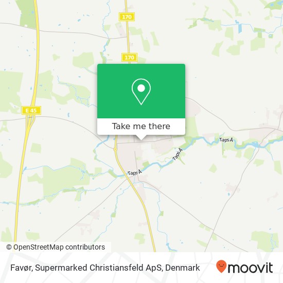 Favør, Supermarked Christiansfeld ApS map