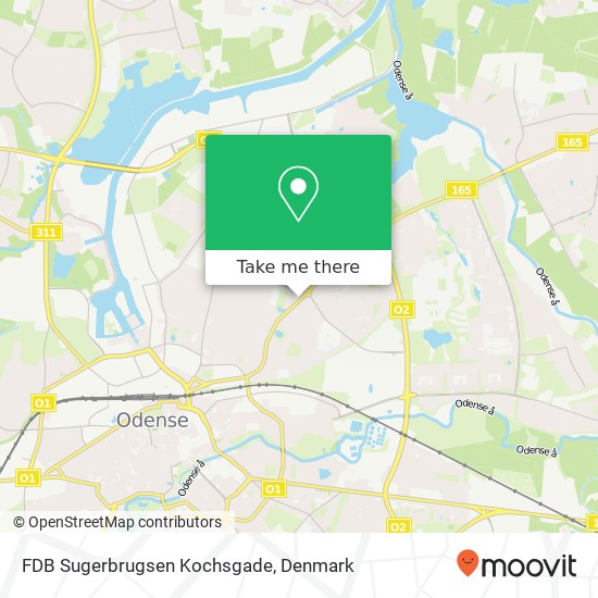 FDB Sugerbrugsen Kochsgade map