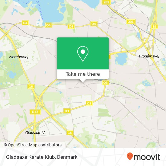 Gladsaxe Karate Klub map