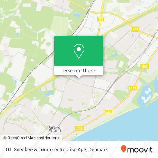 O.I. Snedker- & Tømrerentreprise ApS map