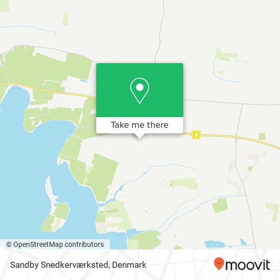 Sandby Snedkerværksted map