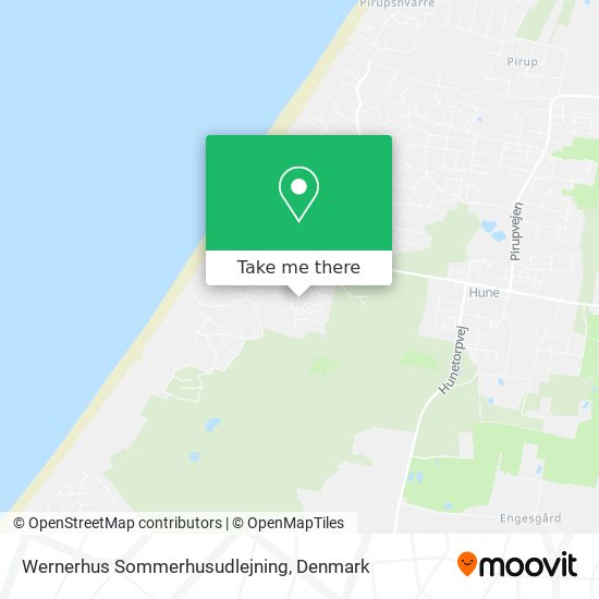 Wernerhus Sommerhusudlejning map