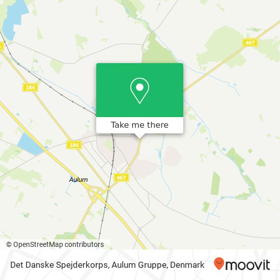 Det Danske Spejderkorps, Aulum Gruppe map