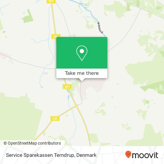 Service Sparekassen Terndrup map