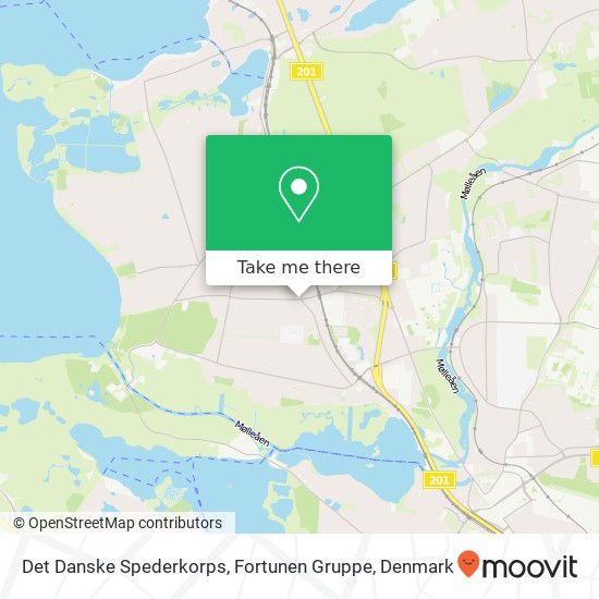 Det Danske Spederkorps, Fortunen Gruppe map