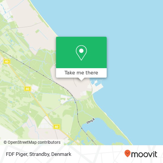 FDF Piger, Strandby map