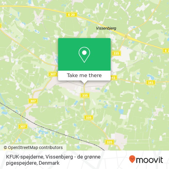 KFUK-spejderne, Vissenbjerg - de grønne pigespejdere map