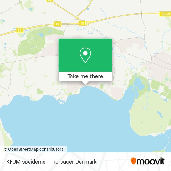 KFUM-spejderne - Thorsager map