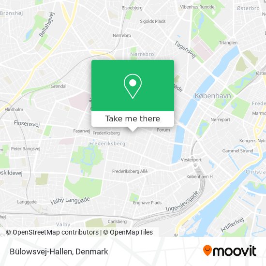 Bülowsvej-Hallen map