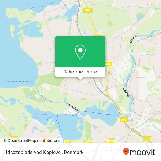 Idrætsplads ved Kaplevej map