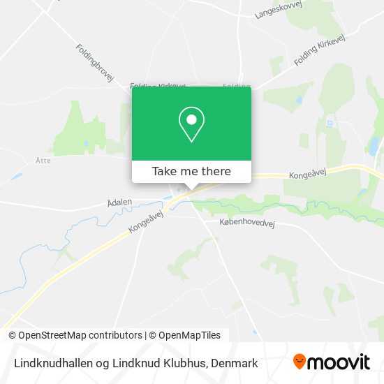 Lindknudhallen og Lindknud Klubhus map