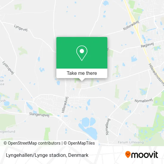 Lyngehallen/Lynge stadion map