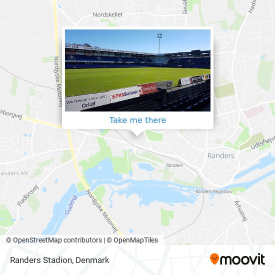 Randers Stadion map