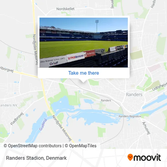 Randers Stadion map