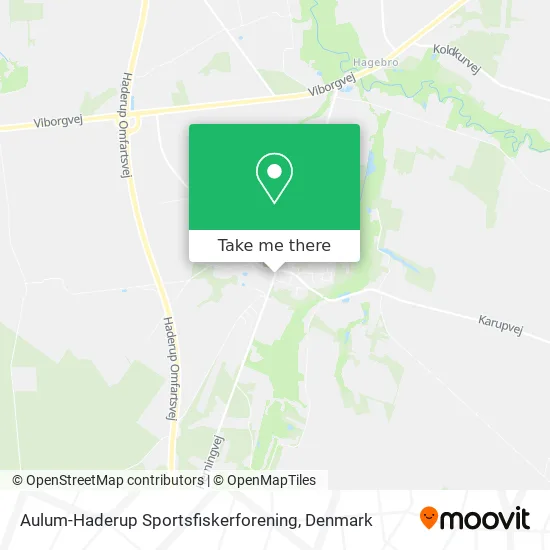 Aulum-Haderup Sportsfiskerforening map