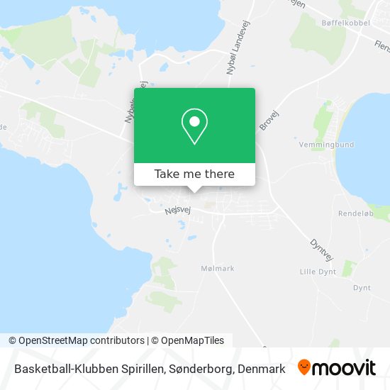 Basketball-Klubben Spirillen, Sønderborg map