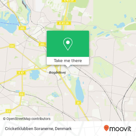 Cricketklubben Soranerne map