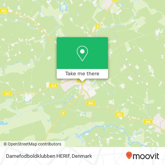 Damefodboldklubben HERIF map