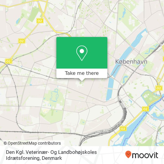 Den Kgl. Veterinær- Og Landbohøjskoles Idrætsforening map