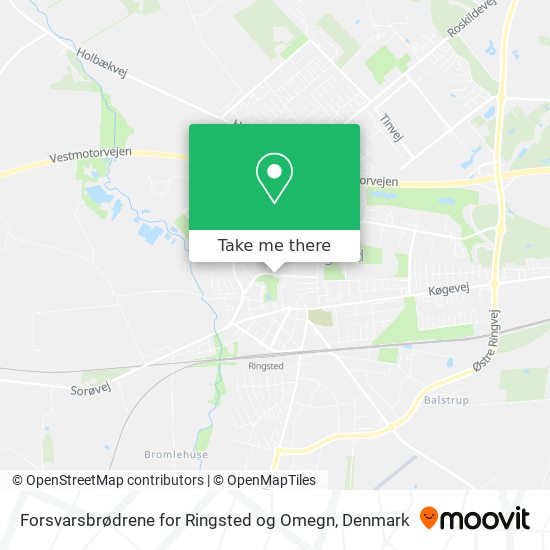 Forsvarsbrødrene for Ringsted og Omegn map
