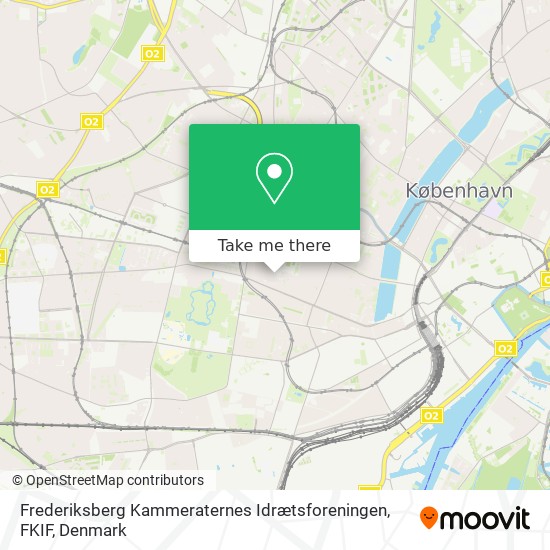 Frederiksberg Kammeraternes Idrætsforeningen, FKIF map