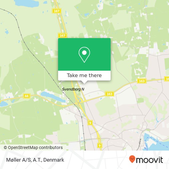 Møller A/S, A.T. map