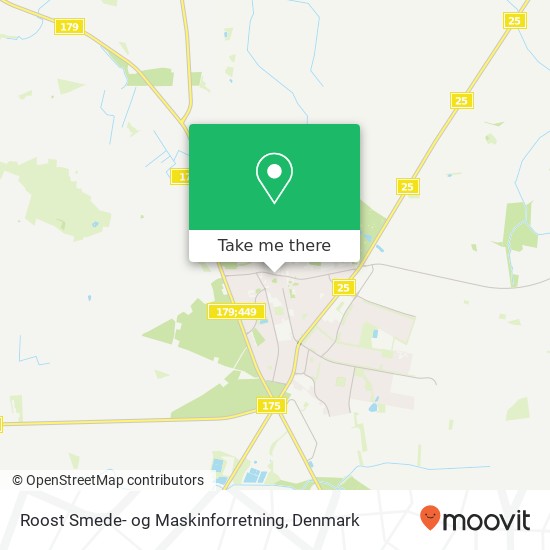 Roost Smede- og Maskinforretning map