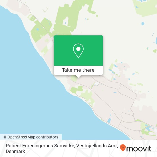 Patient Foreningernes Samvirke, Vestsjællands Amt map
