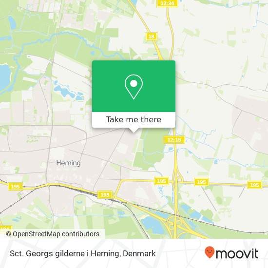 Sct. Georgs gilderne i Herning map