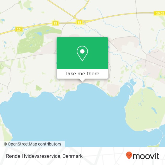 Rønde Hvidevareservice map