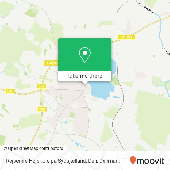 Rejsende Højskole på Sydsjælland, Den map