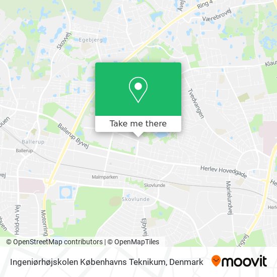 Ingeniørhøjskolen Københavns Teknikum map