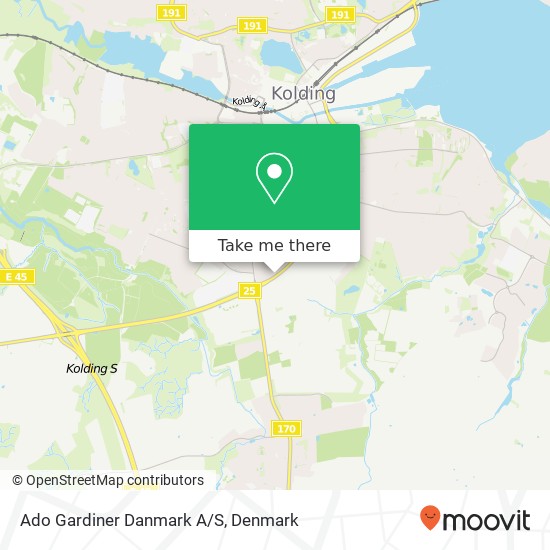 Ado Gardiner Danmark A/S map